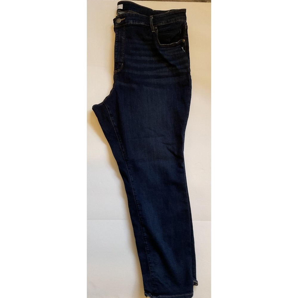 Loft Plus High Waist Dark Denim Jeans Size 24